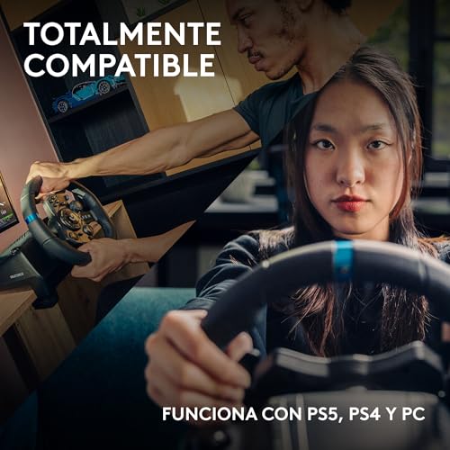 Detalle de Logitech G G923 Racing Wheel and Pedals con TRUEFORCE y doble embrague programable