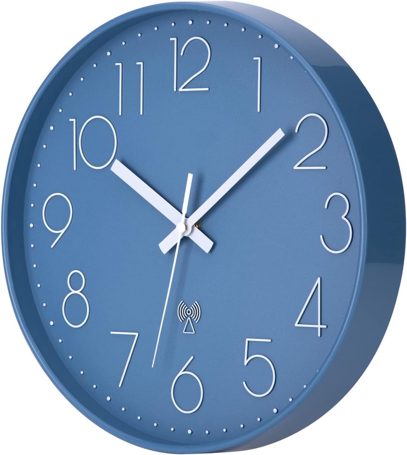Thumbnail 6 de ACCSHINE 9939678 radiogestuurde wandklok, stil uurwerk, blauwe wijzerplaat, 30 cm