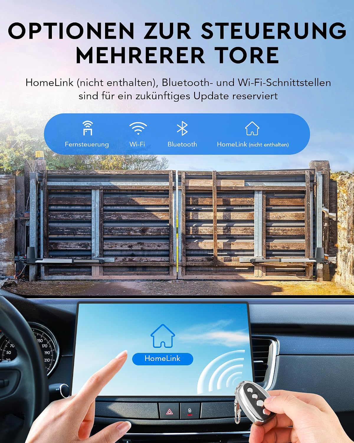 Detalle 2 de CO-Z Automatischer Flügeltorantrieb 80 W 🏡