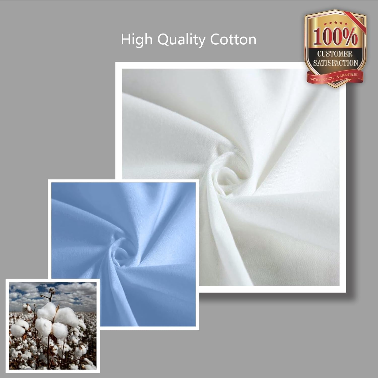 Thumbnail 6 de TOPDesign 3-Pack Super Strong Large 12oz Cotton Canvas Tote Bags (Two-Tone, Reusable)