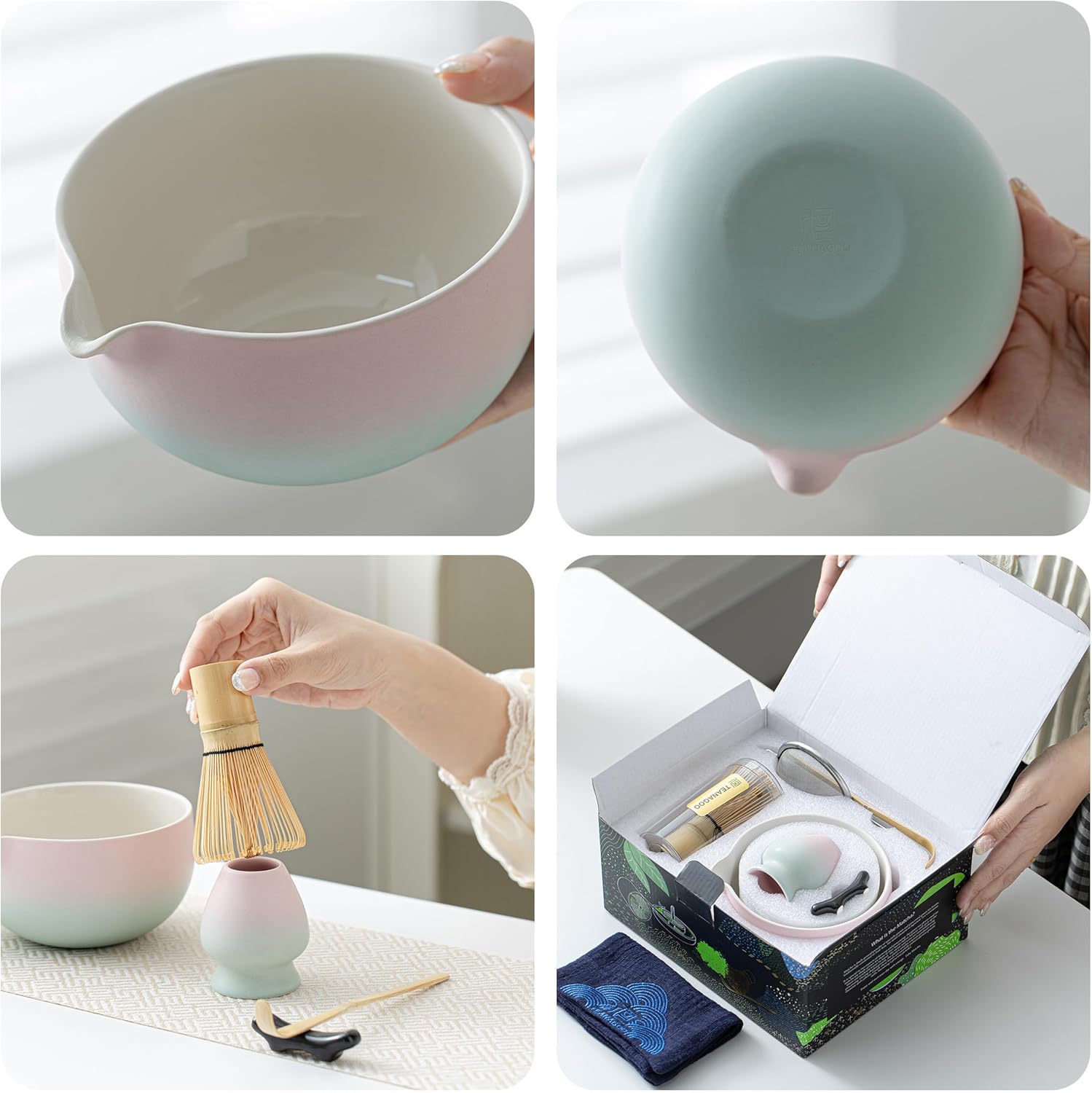 Detalle 2 de TEANAGOO Matcha Set 7-teilig 🍵