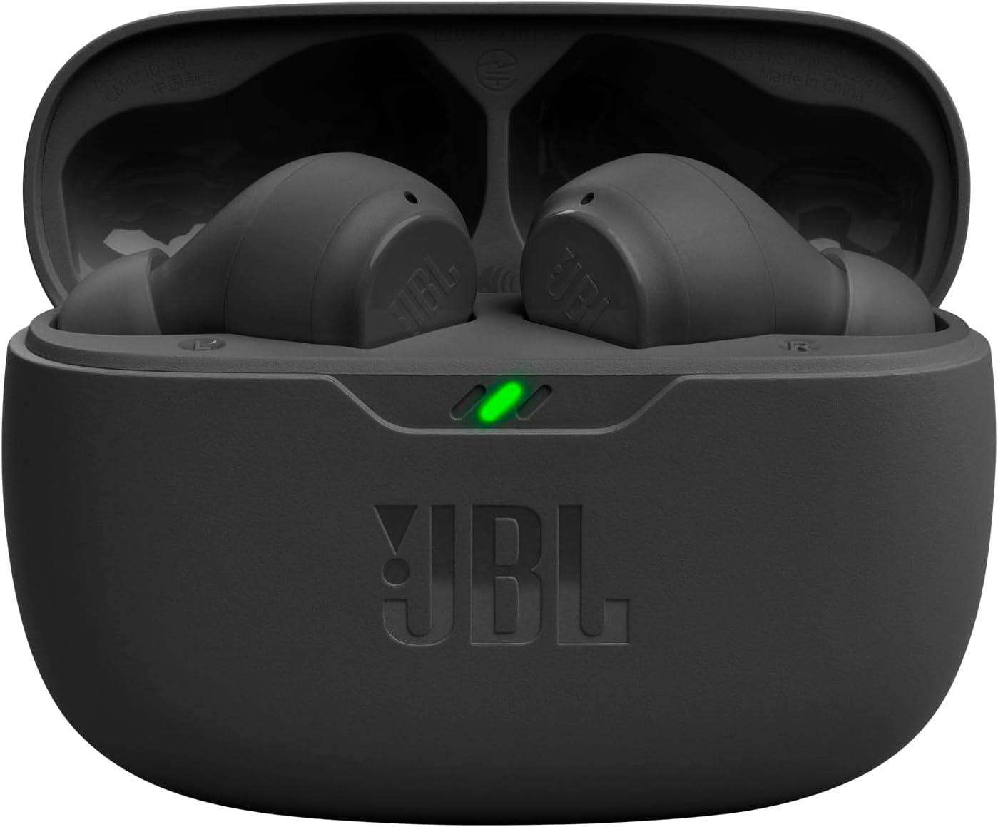 Detalle de JBL Wave Beam: Écouteurs intra-auriculaires sans fil, IP54/IPX2, 32 h d’autonomie, Noir