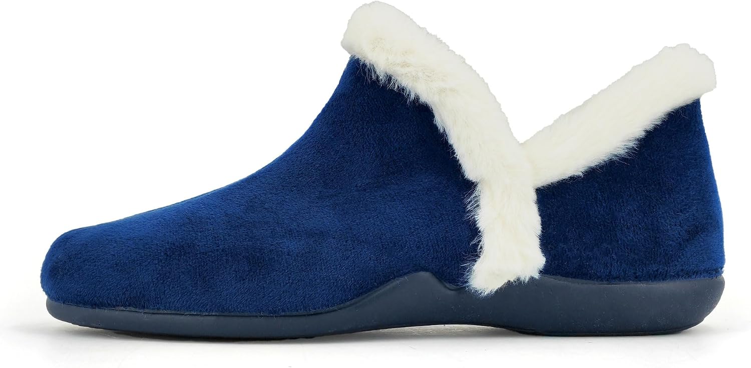 Thumbnail 4 de JOMIX damespantoffels in fluweel, ballerina-stijl voor de winter