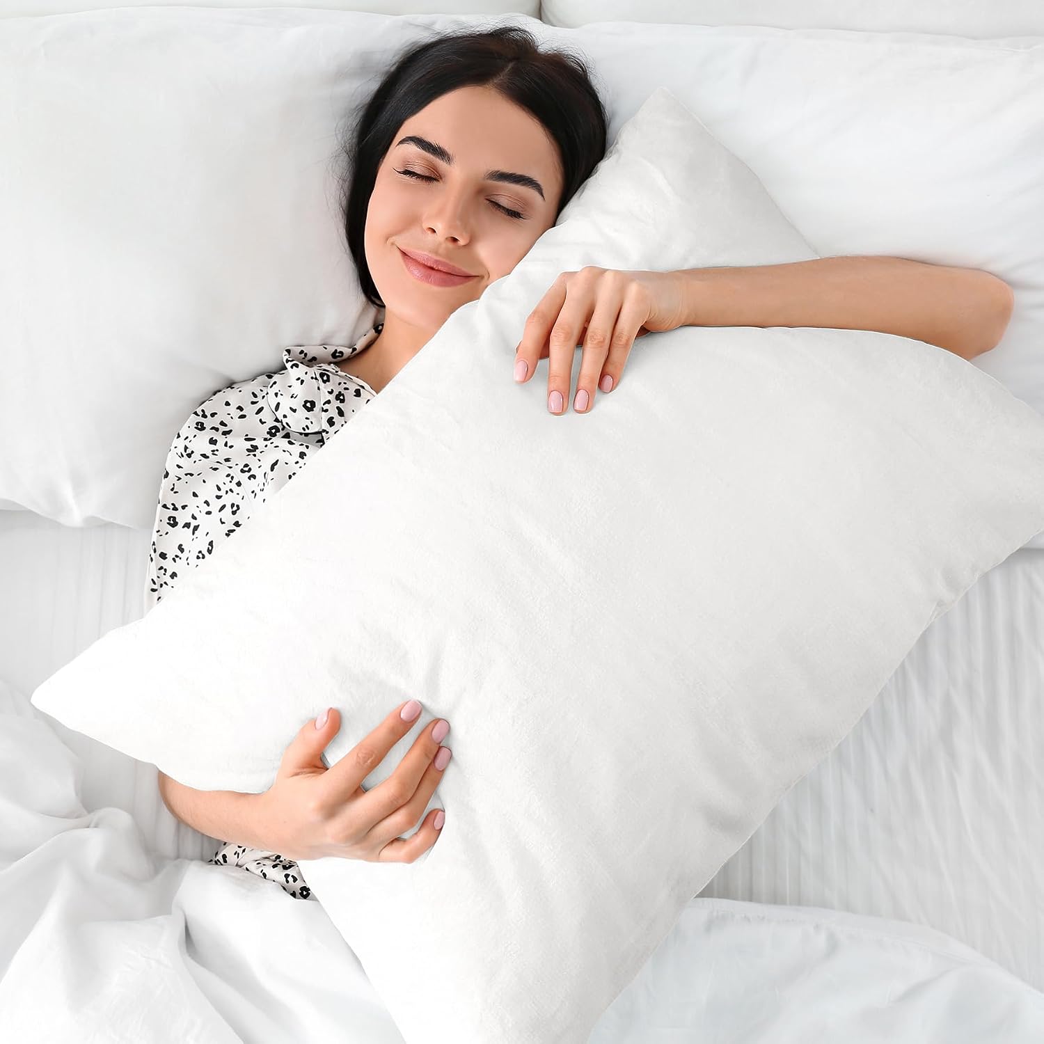 Detalle 1 de BEDELITE Flannel Pillowcases, Standard 20 x 26 Inches, Bright White, Set of 2