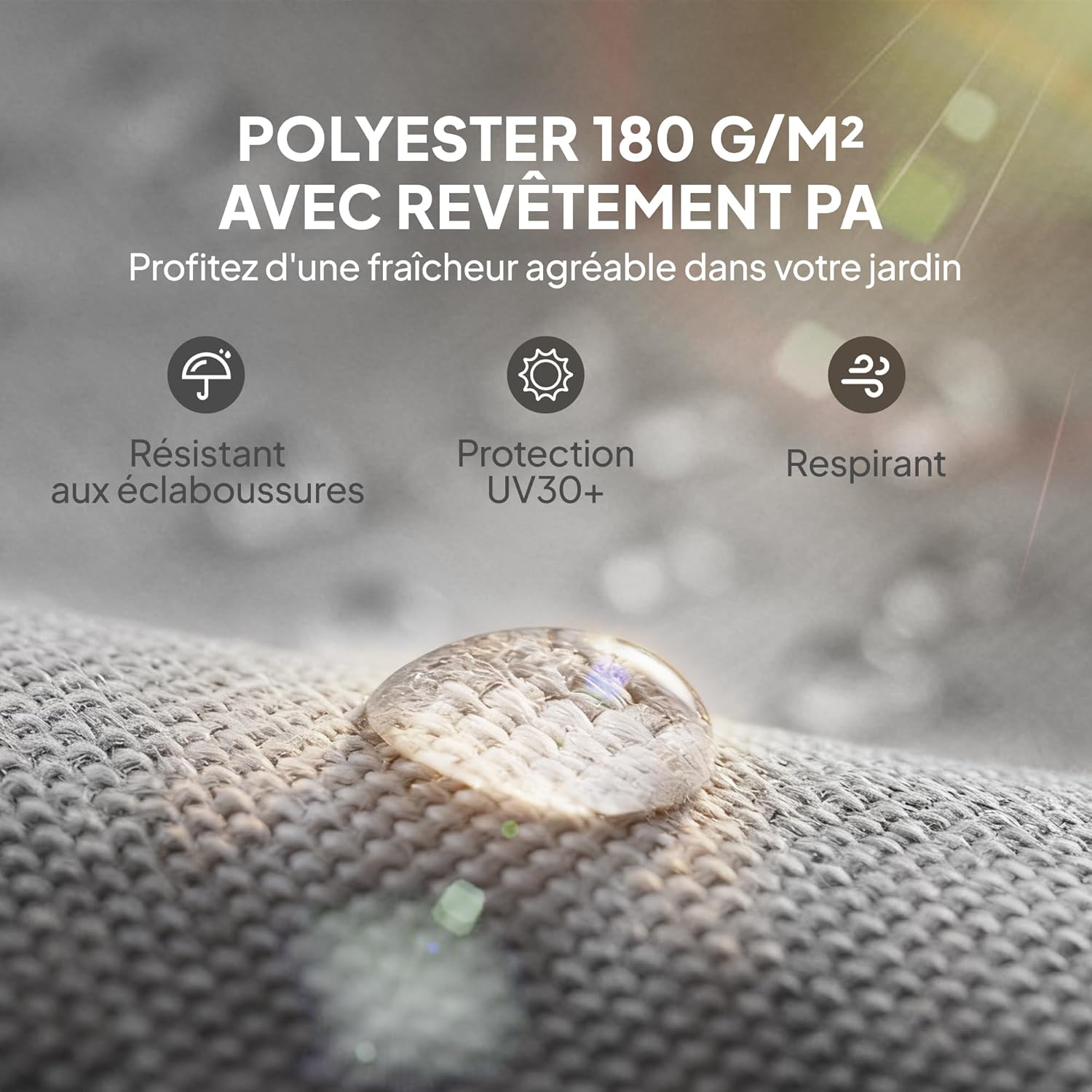 Thumbnail 4 de Outsunny Lot de 2 toiles de rechange pour pergola rétractable 4,9 x 1,2 m – Gris clair (pour pergola 3 x 3 m)