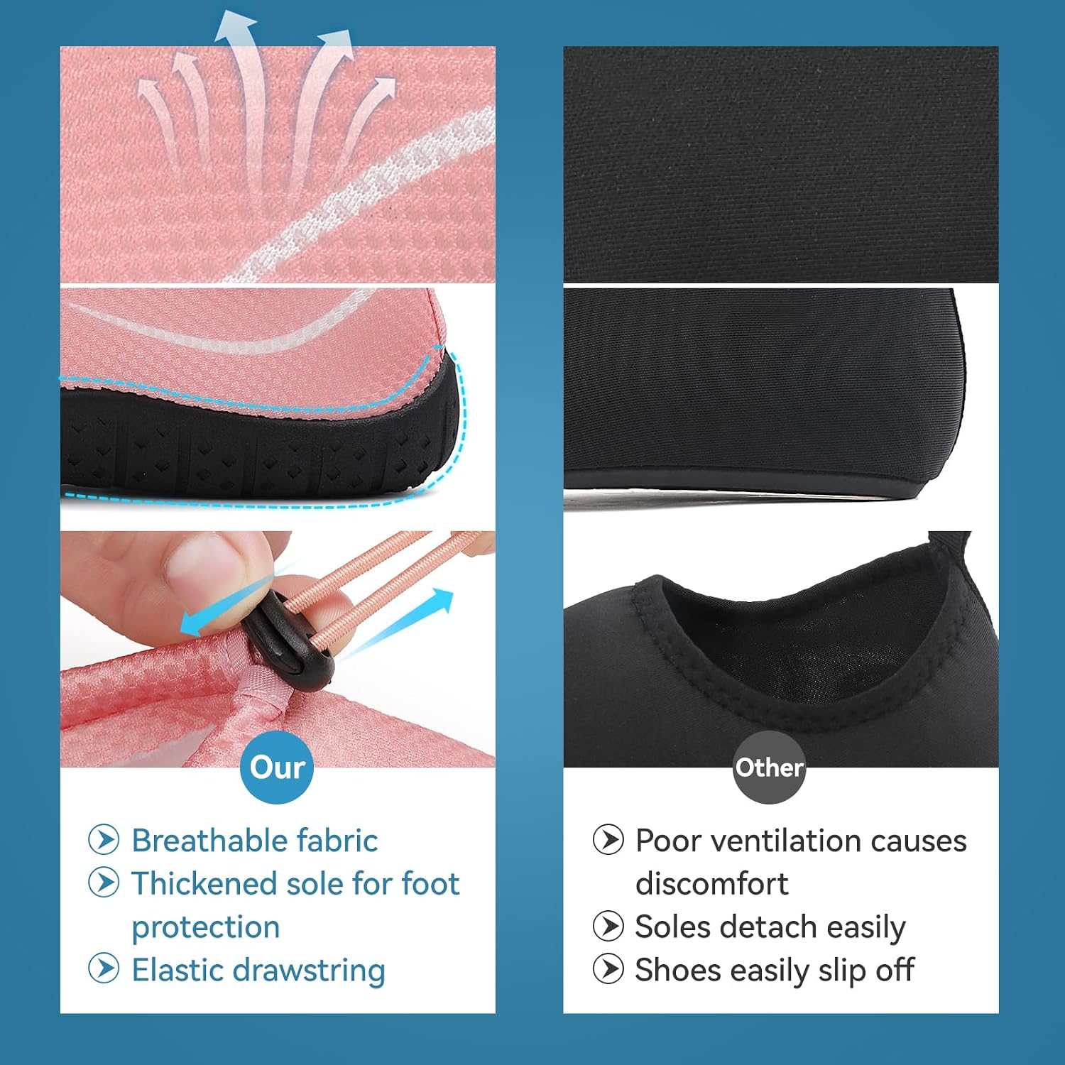 Detalle de Water shoes for swim, barefoot feel