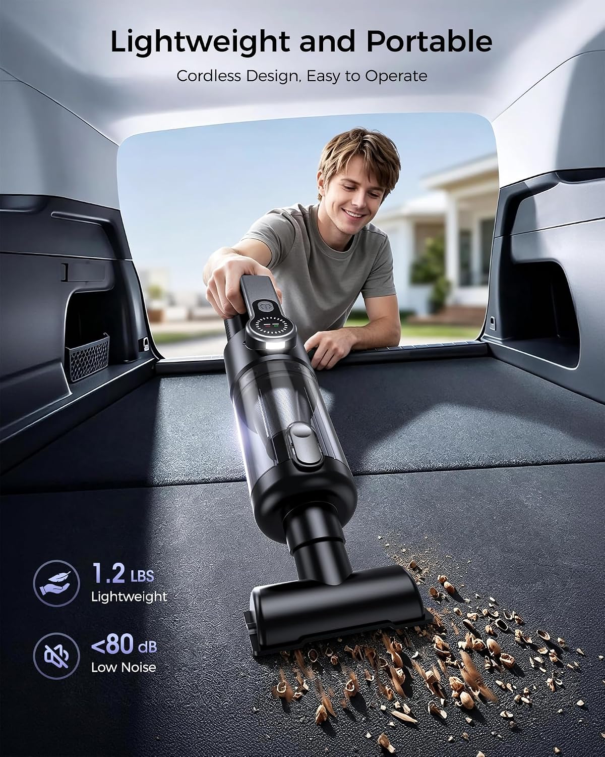 Thumbnail 6 de FAOGO WX22-Ultra Cordless Handheld Vacuum and Blower, 36,000 Pa, HEPA, LED