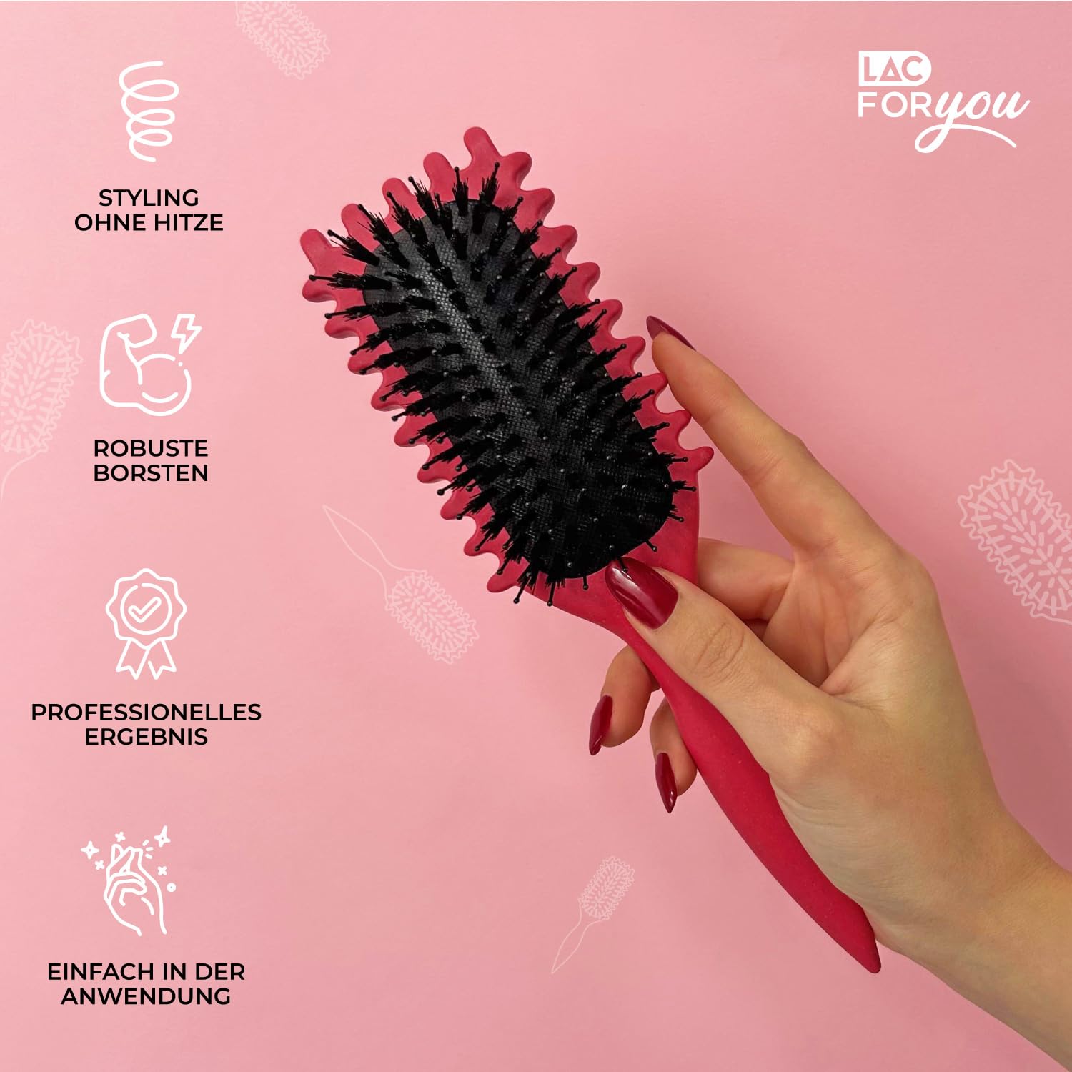 Thumbnail 2 de LAC FOR YOU Lockenbürste Rib – Curly Hair Brush für Bounce-Locken (hellblau)