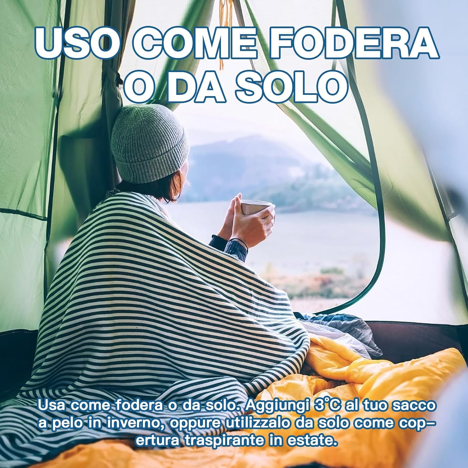 Thumbnail 4 de JAICOM Sacco Lenzuolo da Viaggio Ultraleggero 220x90 cm — Compatto, Igienico e Versatile
