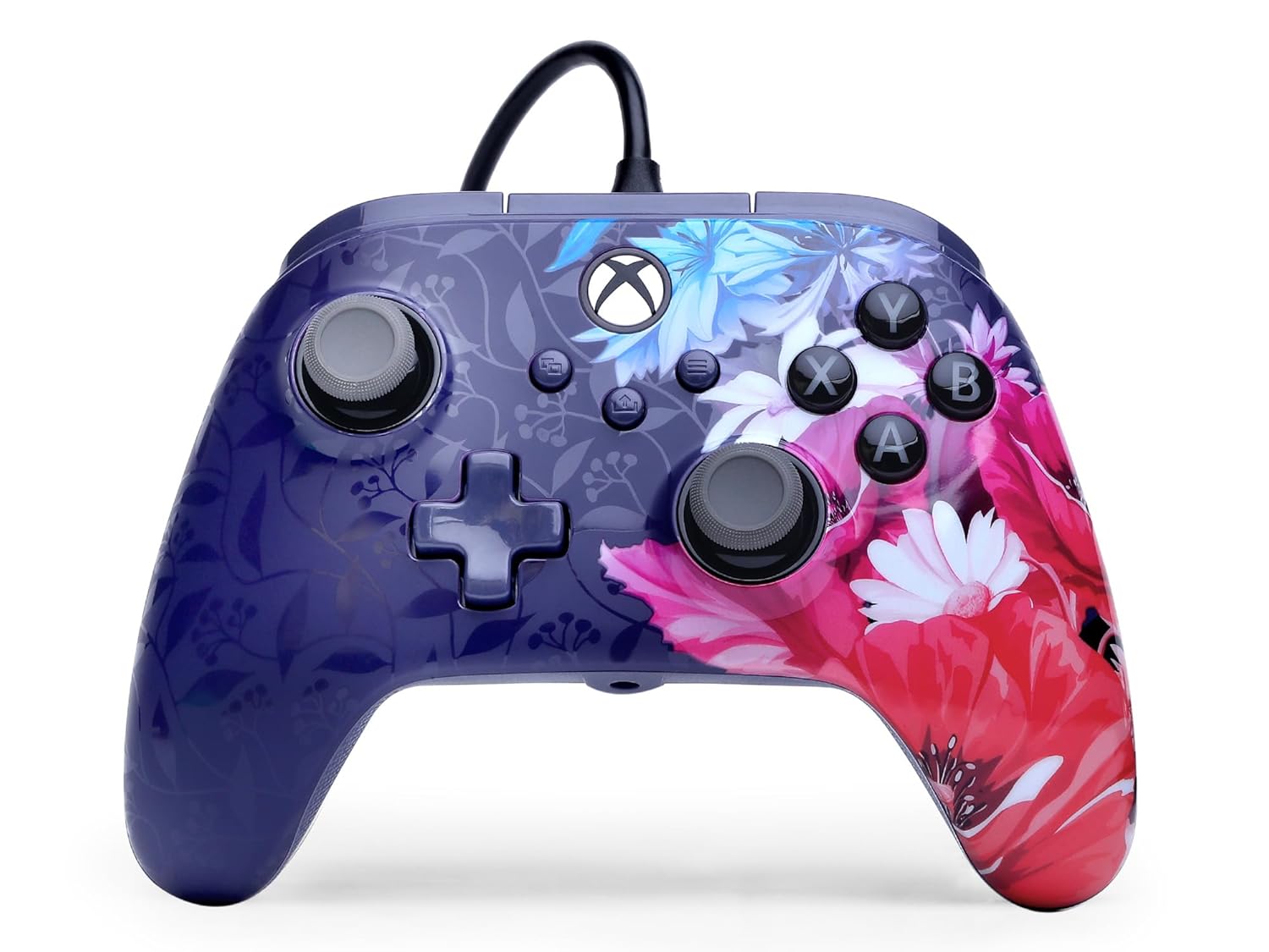 Detalle de PowerA Advantage Plus Wired Controller für Xbox Series X|S – Night Blossom (kabelgebunden)