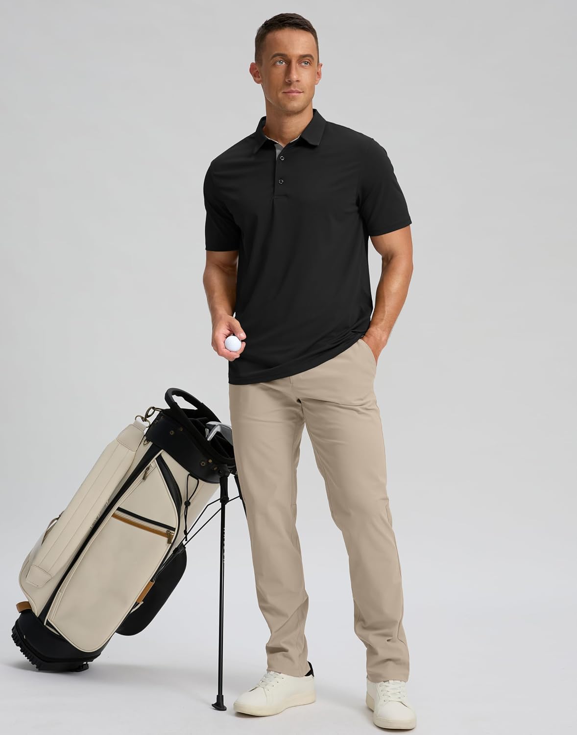 Detalle 2 de Men's Golf Polo Shirt in Pique Fabric