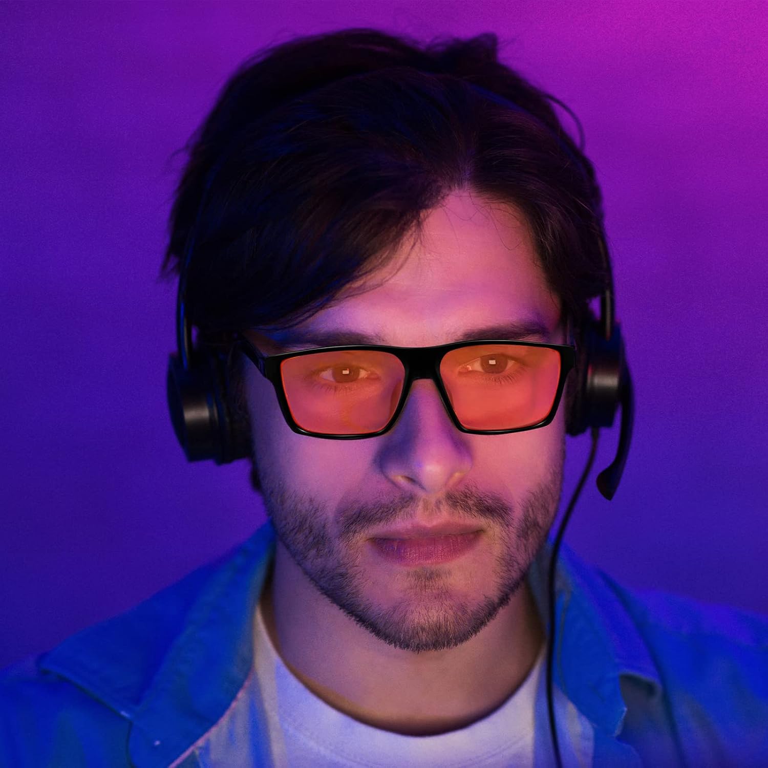 Detalle 2 de Blue light blocking gaming glasses, 8-layer