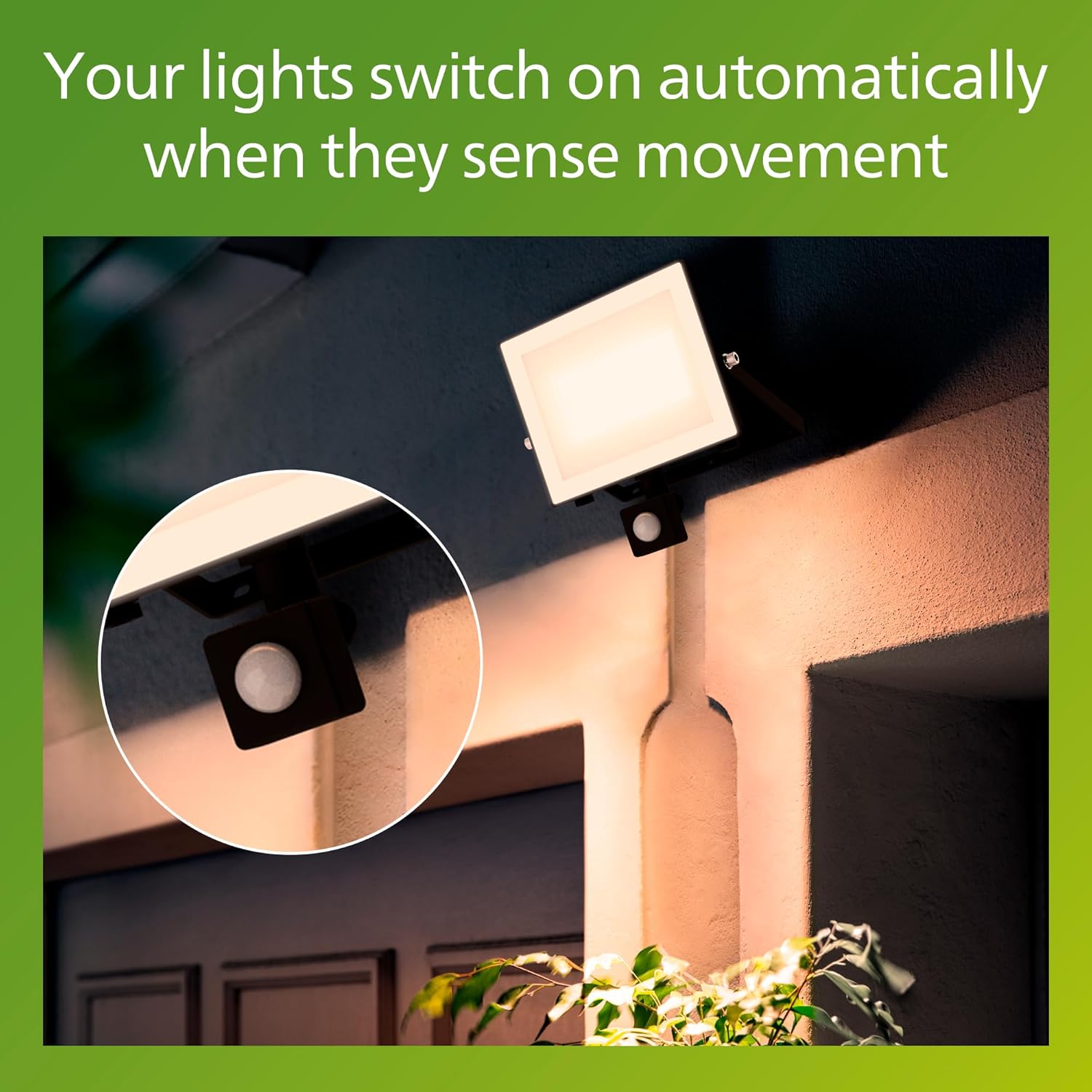 Thumbnail 5 de Philips Lois outdoor floodlight with sensor, 50 W, 3000 K (black) – IP65 security lighting