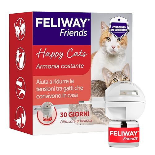 Imagen de FELIWAY Friends Starter Kit Diffusore di Feromoni Calmanti per Gatti, 48 ml: armonia in casa per multi-gatto en OfertitasTOP