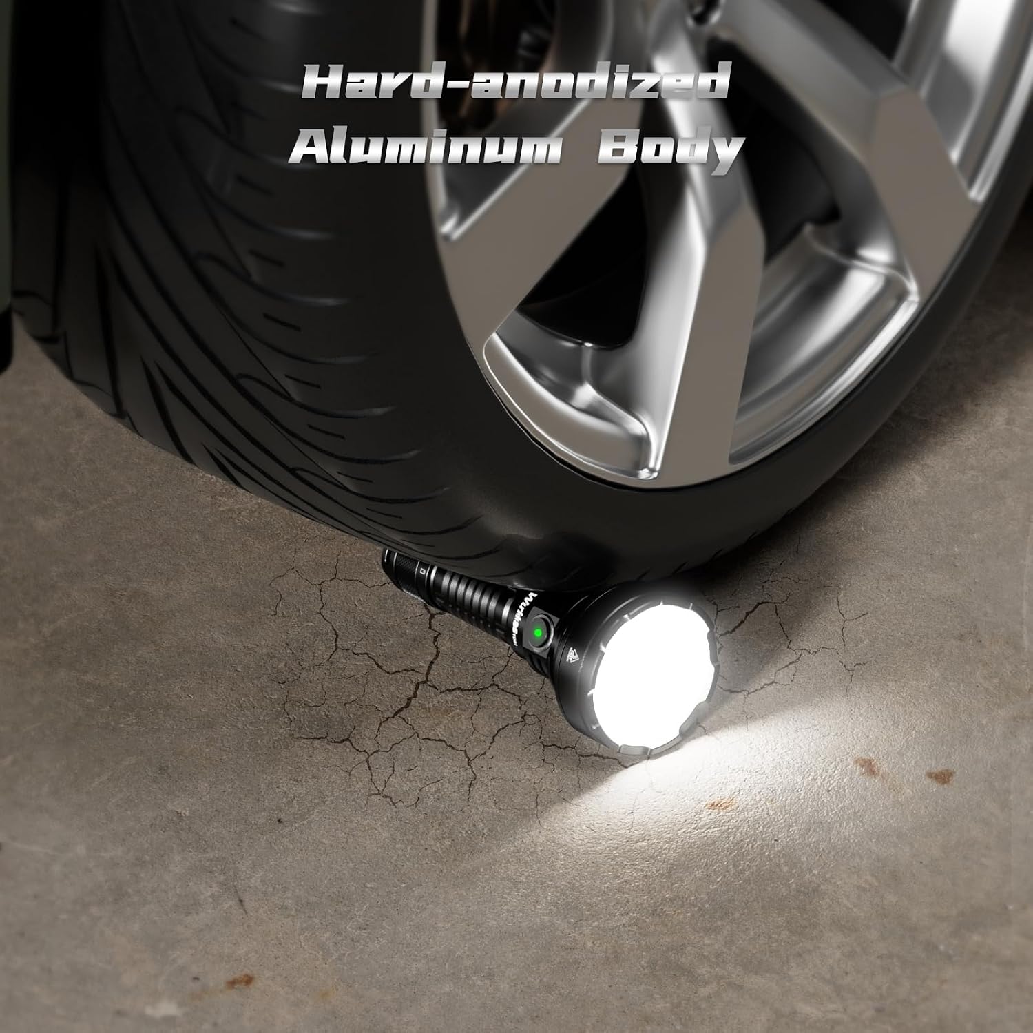 Detalle de Wurkkos TD01-6000K Tactical Flashlight, 2,200 Lumens, 1,039 m Throw, USB-C
