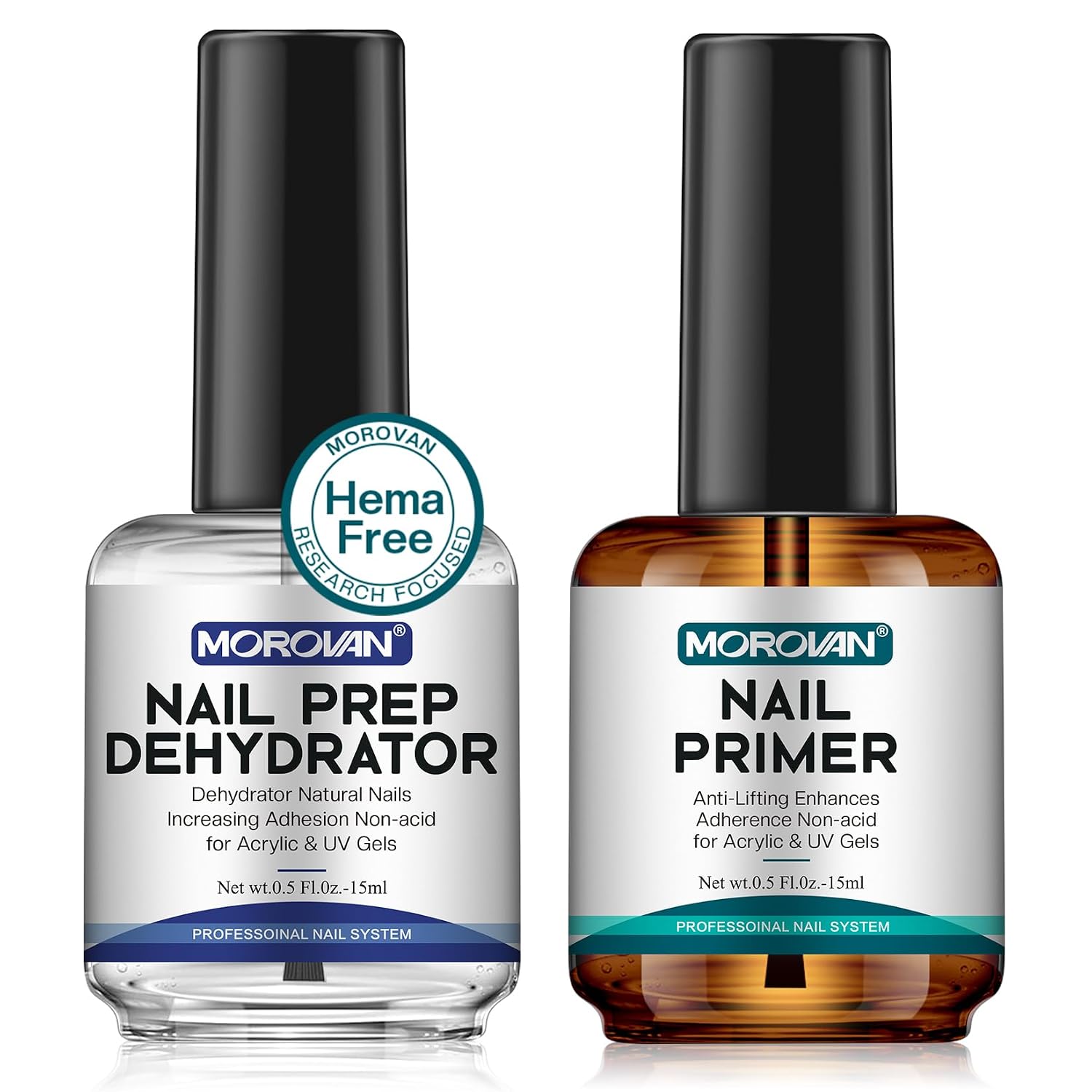 Detalle de Morovan Professional Natural Nail Prep Non-Acid Primer ๐