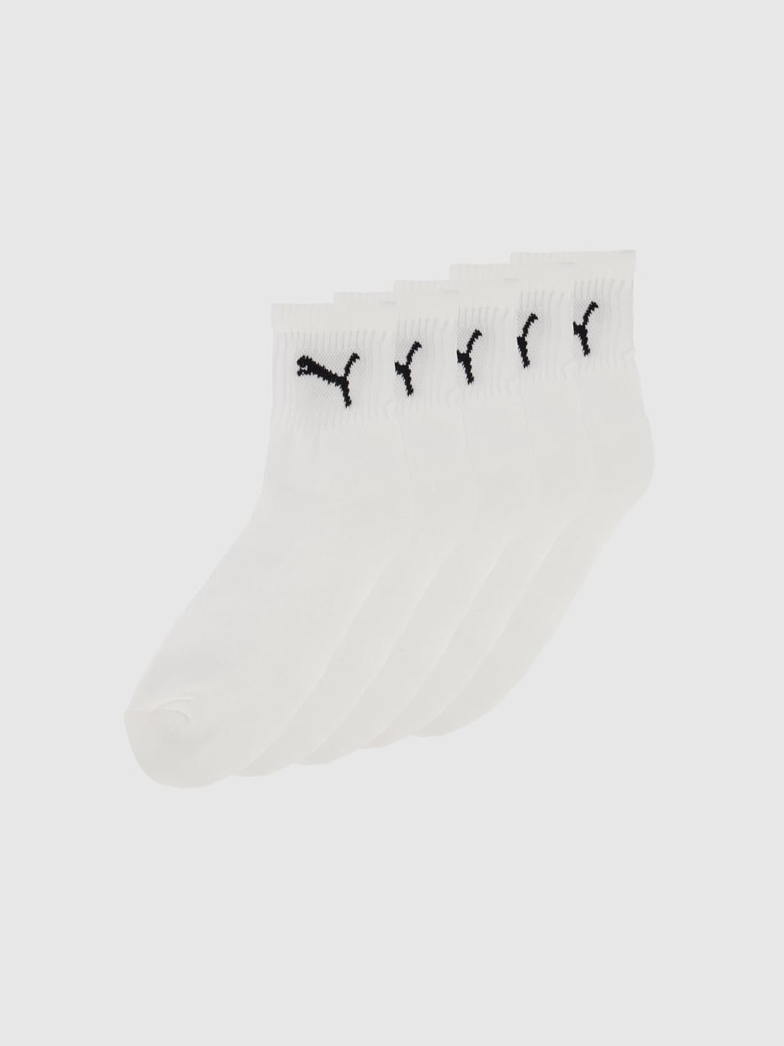 Detalle 2 de PUMA Unisex Short Crew Socks (5er Pack) – Komfortable Baumwoll-Socken mit perfekter Passform