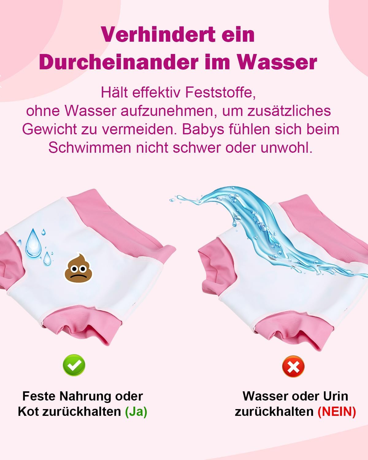 Detalle 2 de Wiederverwendbare Schwimmwindel 3er Set