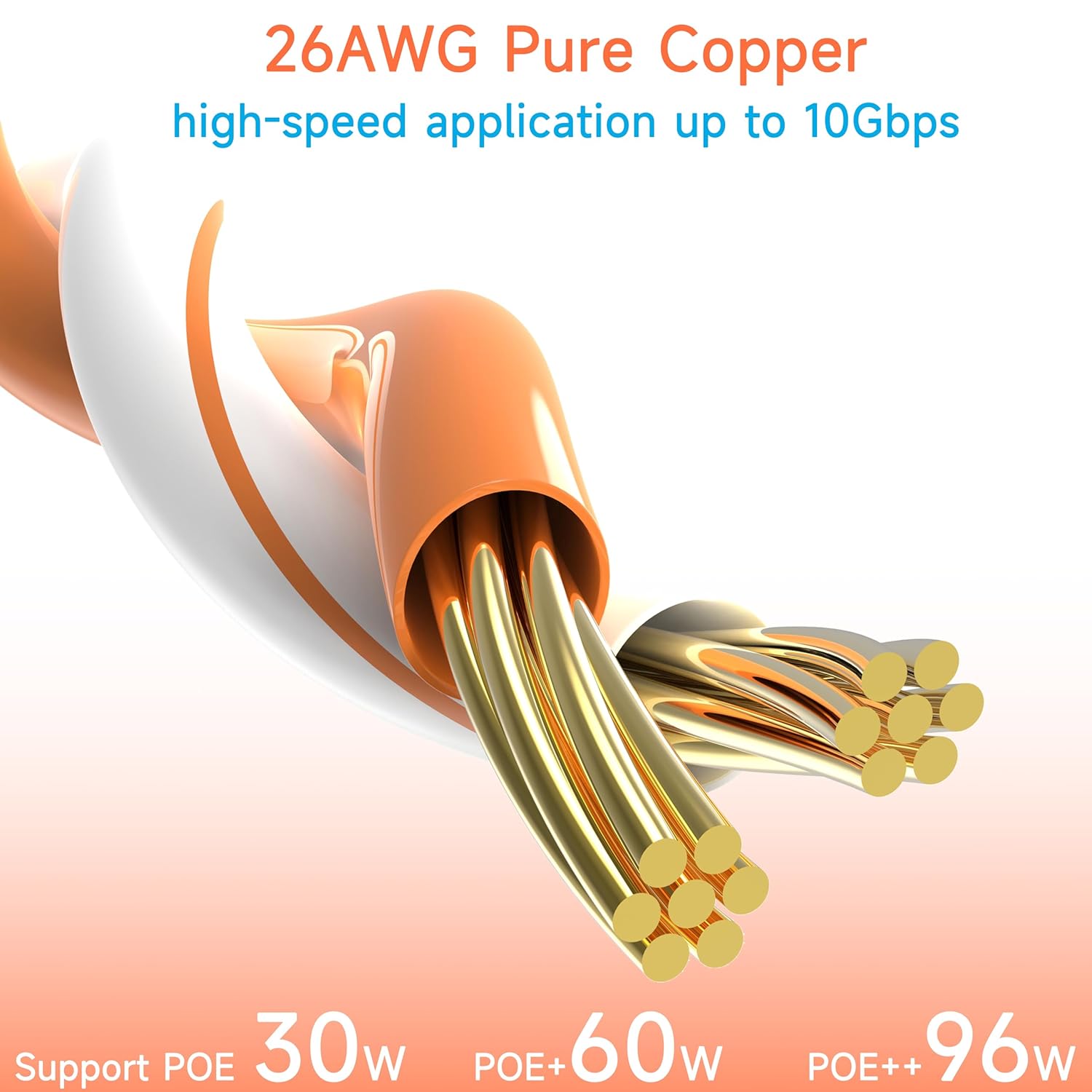 Thumbnail 4 de CAT 6 Ethernet Patch Cable 6 ft 10 Pack
