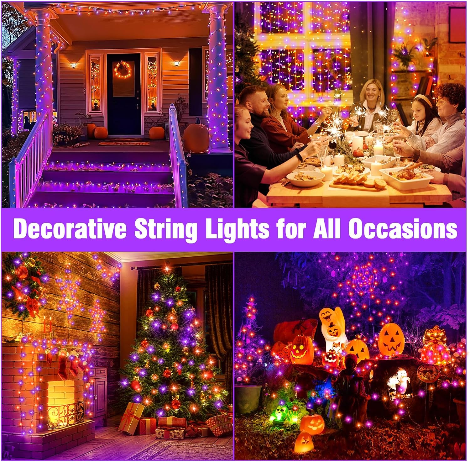 Detalle de Nisocy Halloween String Lights, 100FT