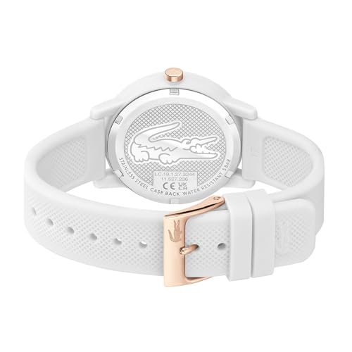 Thumbnail 2 de Lacoste Orologio Analogico da Donna Collezione Lacoste 12.12, Cinturino silicone bianco