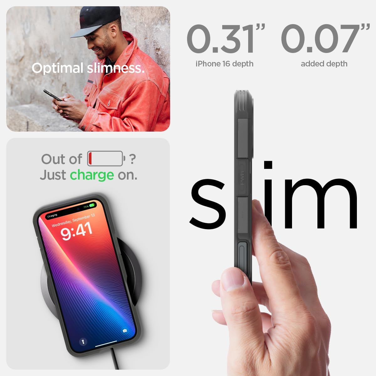 Thumbnail 6 de Spigen Tough Armor (AI) MagFit pour iPhone 16 6,1 pouces – Frost Noir