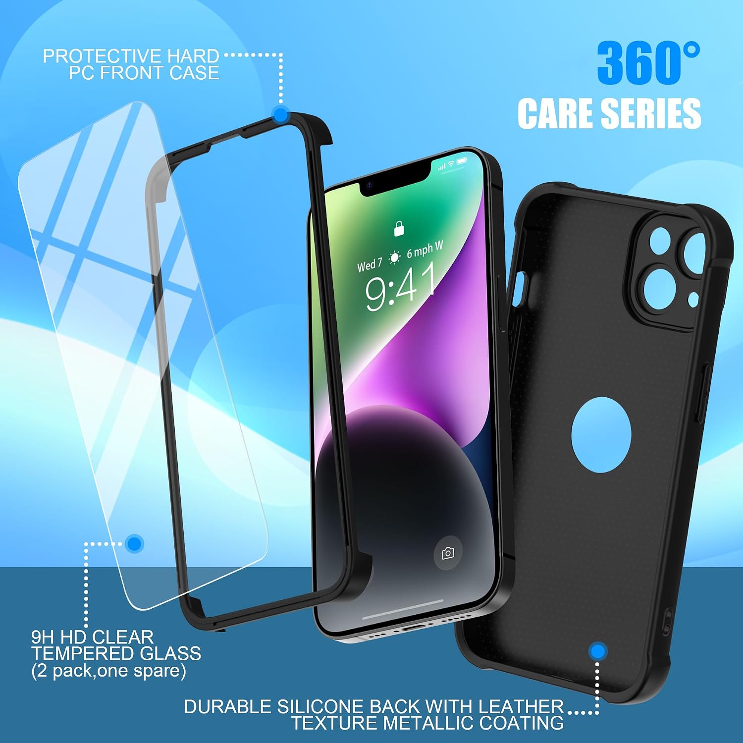 Thumbnail 5 de iPhone 14 case 6.1 inch, 360° shockproof