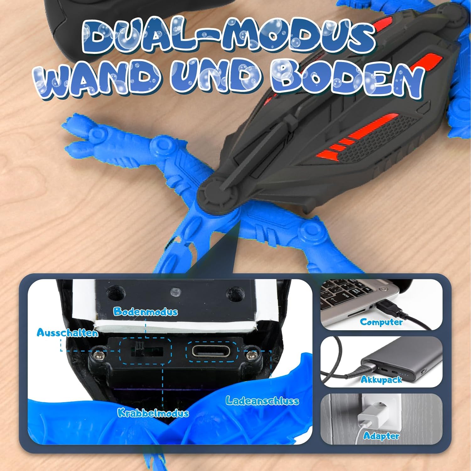 Thumbnail 4 de Wall Climbing Gecko Rechargeable Wall Crawler