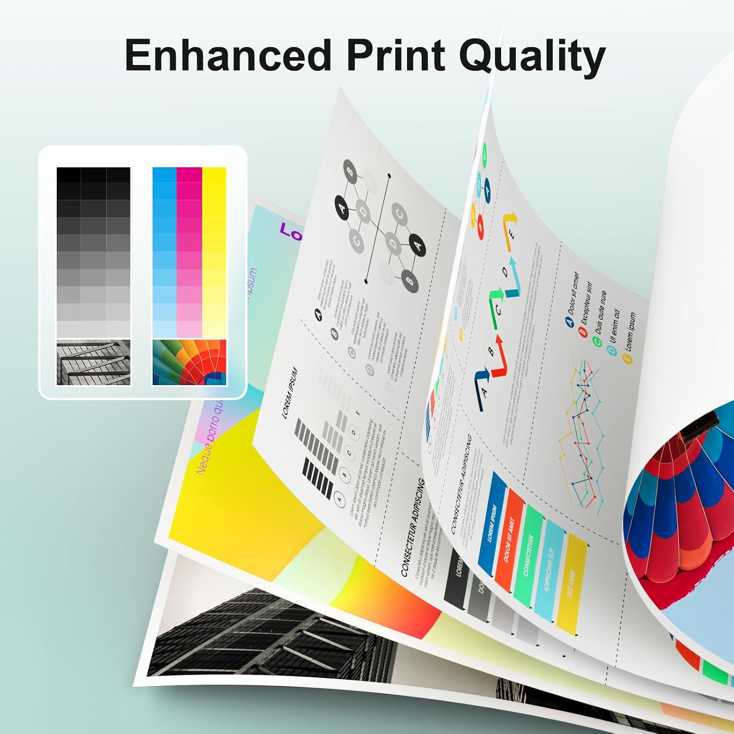 Detalle 2 de NVN 68 Remanufactured Ink Cartridge Combo, Black and Tri-Color for Select HP Printers