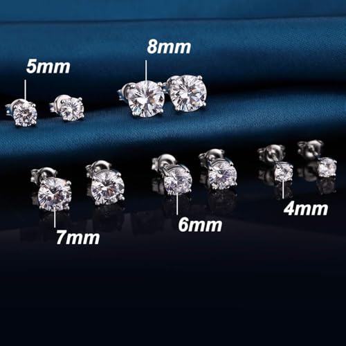 Detalle 2 de Boucle d'oreille homme diamant argent 925 ⚙