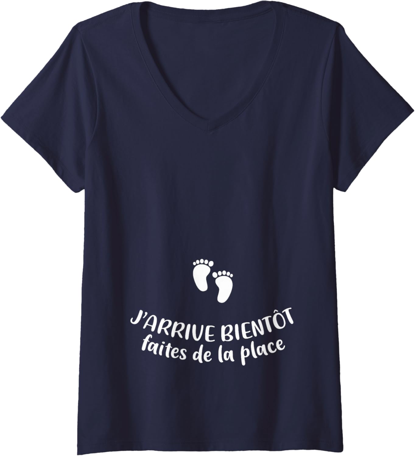 Thumbnail 6 de Femme Cadeau Humour de Grossesse — T-shirt Col en V, léger et confortable