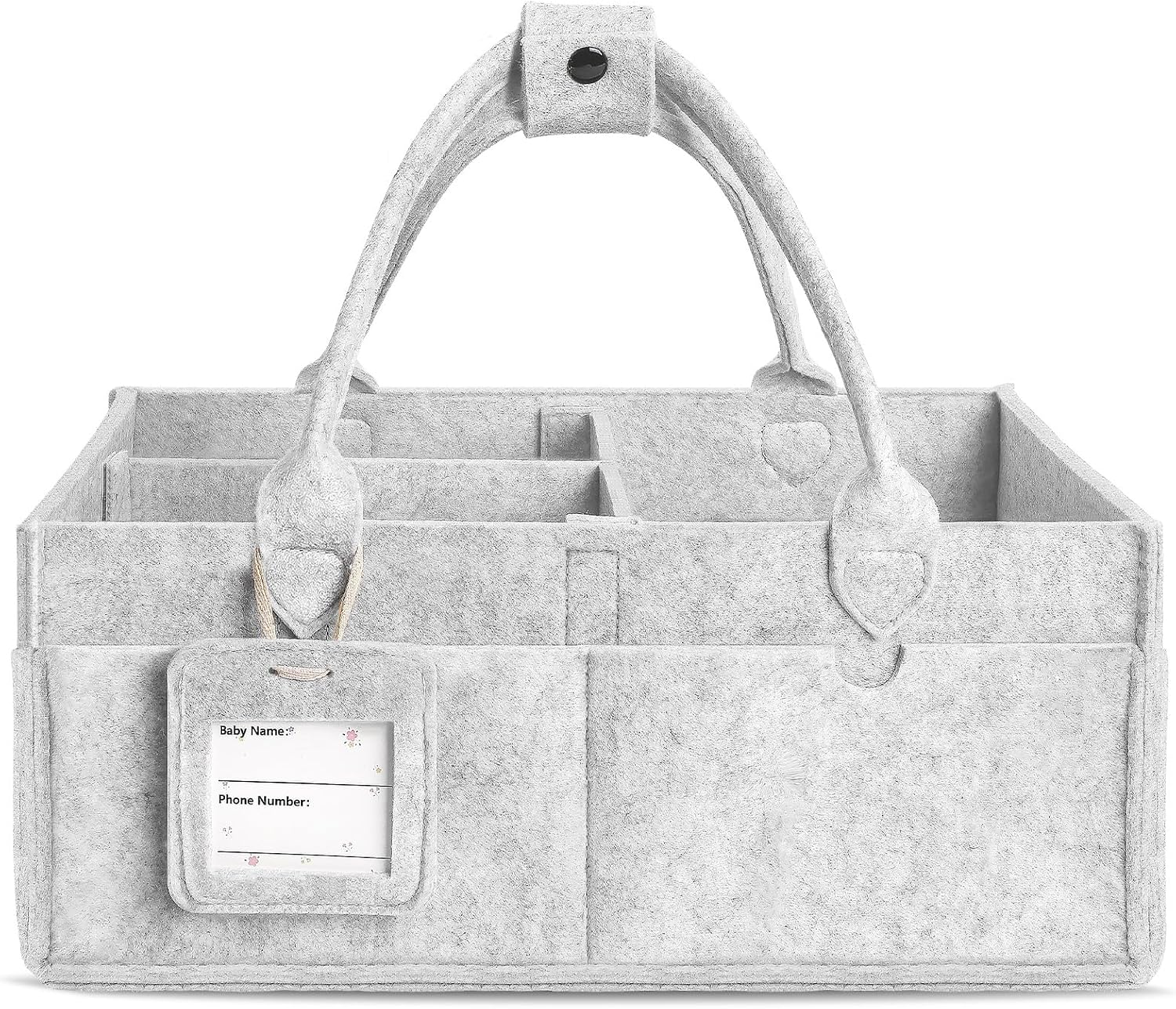 Detalle de GEMII Diaper Caddy Organizer, Gray