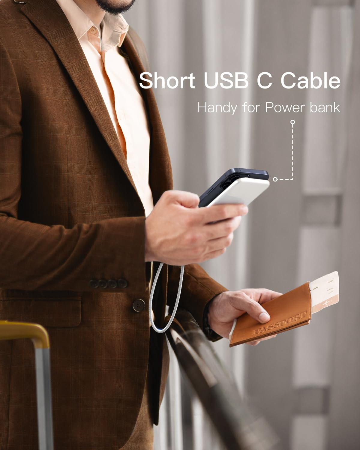 Thumbnail 3 de CONMDEX 2Pack USB-C to USB-A Fast Charging Cable (10Gbps, QC 3.0, 1m) — Android Auto & data transfer