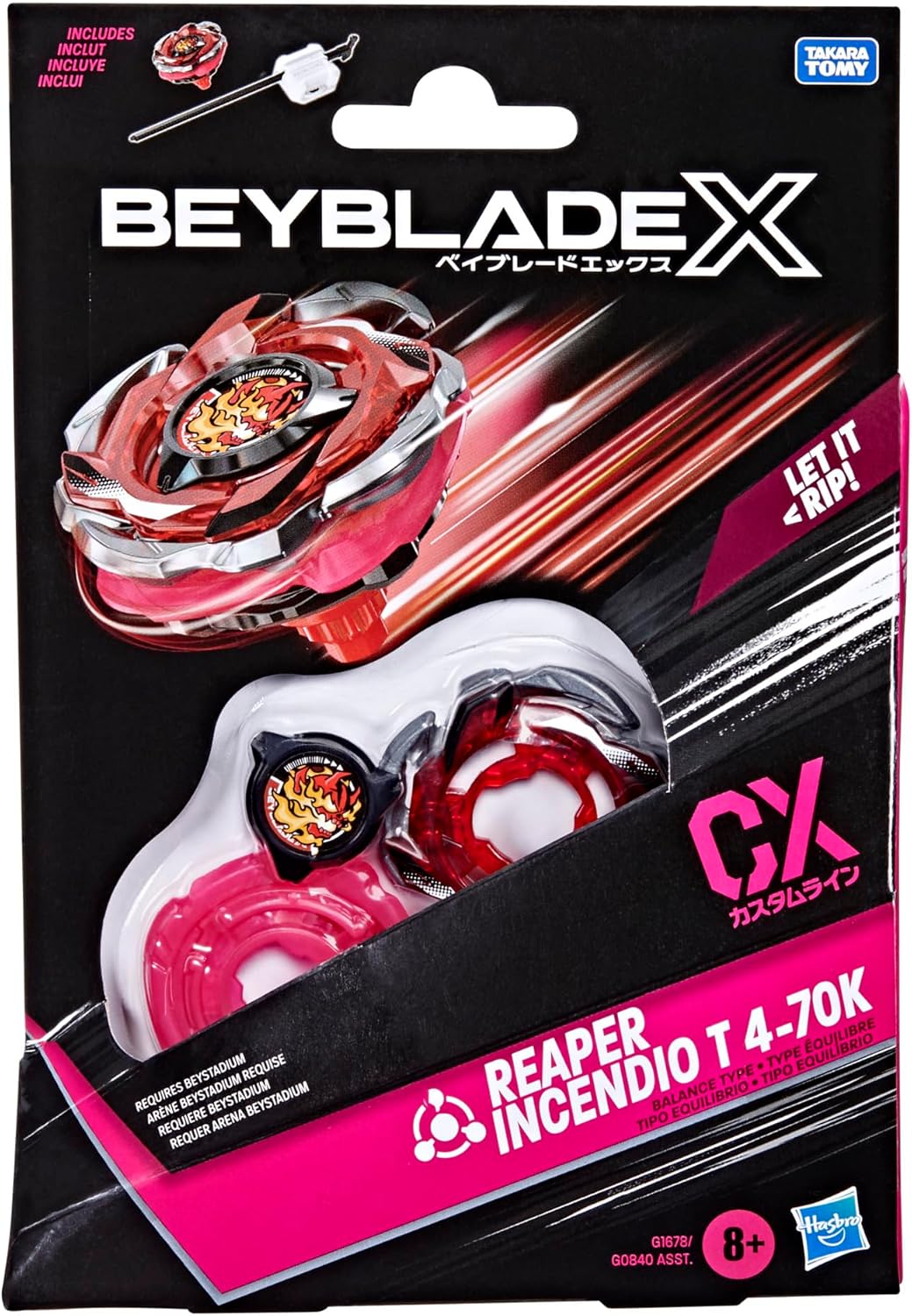 Thumbnail 2 de Hasbro Beyblade X Reaper Incendio T 4-70K CX
