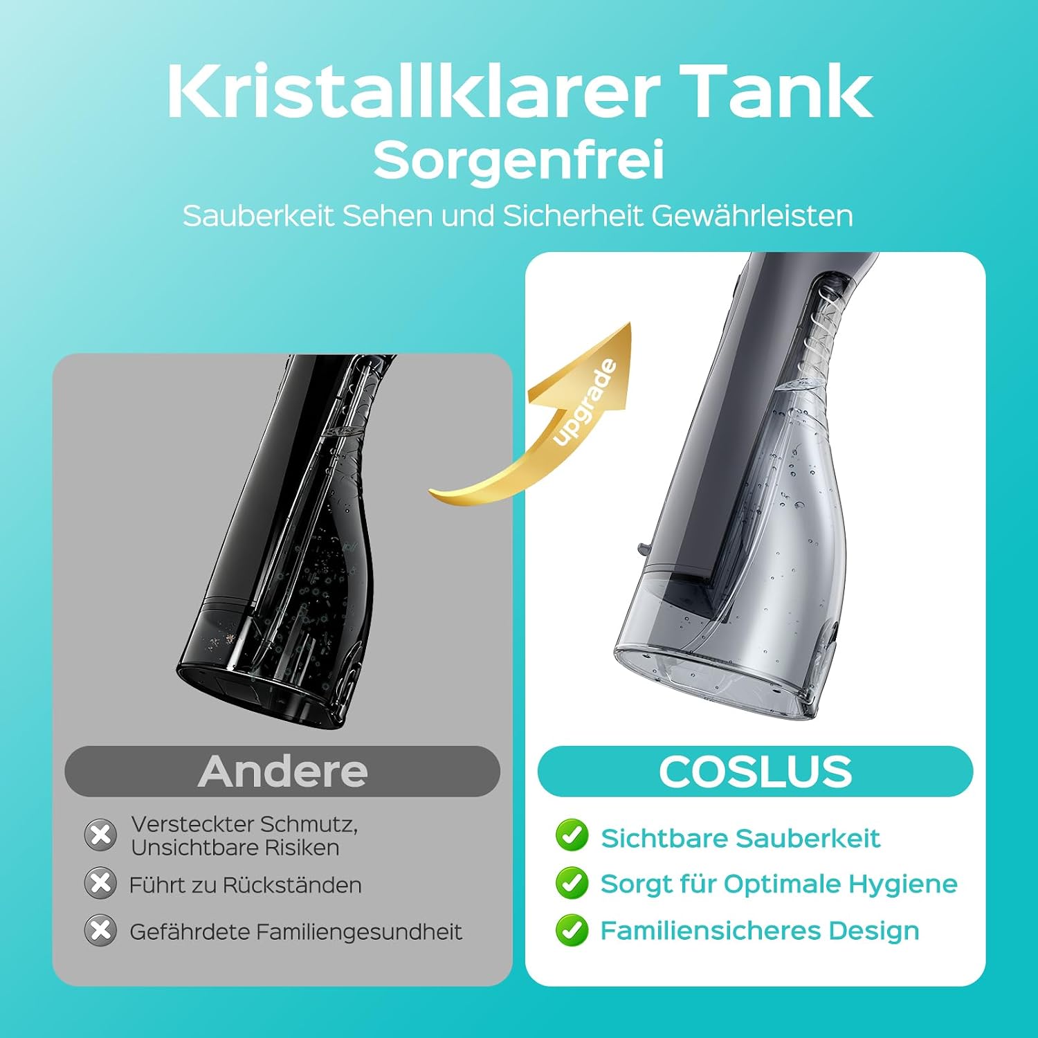 Thumbnail 4 de COSLUS Munddusche Trragba 300ml 5‑Tips