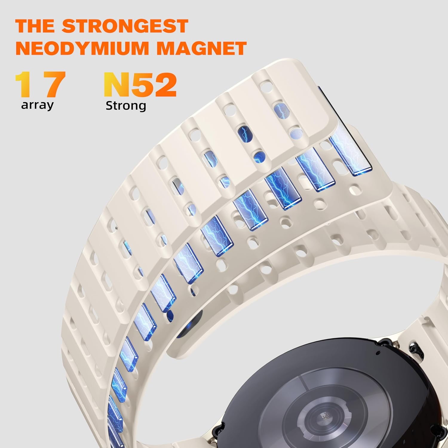 Detalle de Bandletic Magnetic Strap for Galaxy Watch 44mm