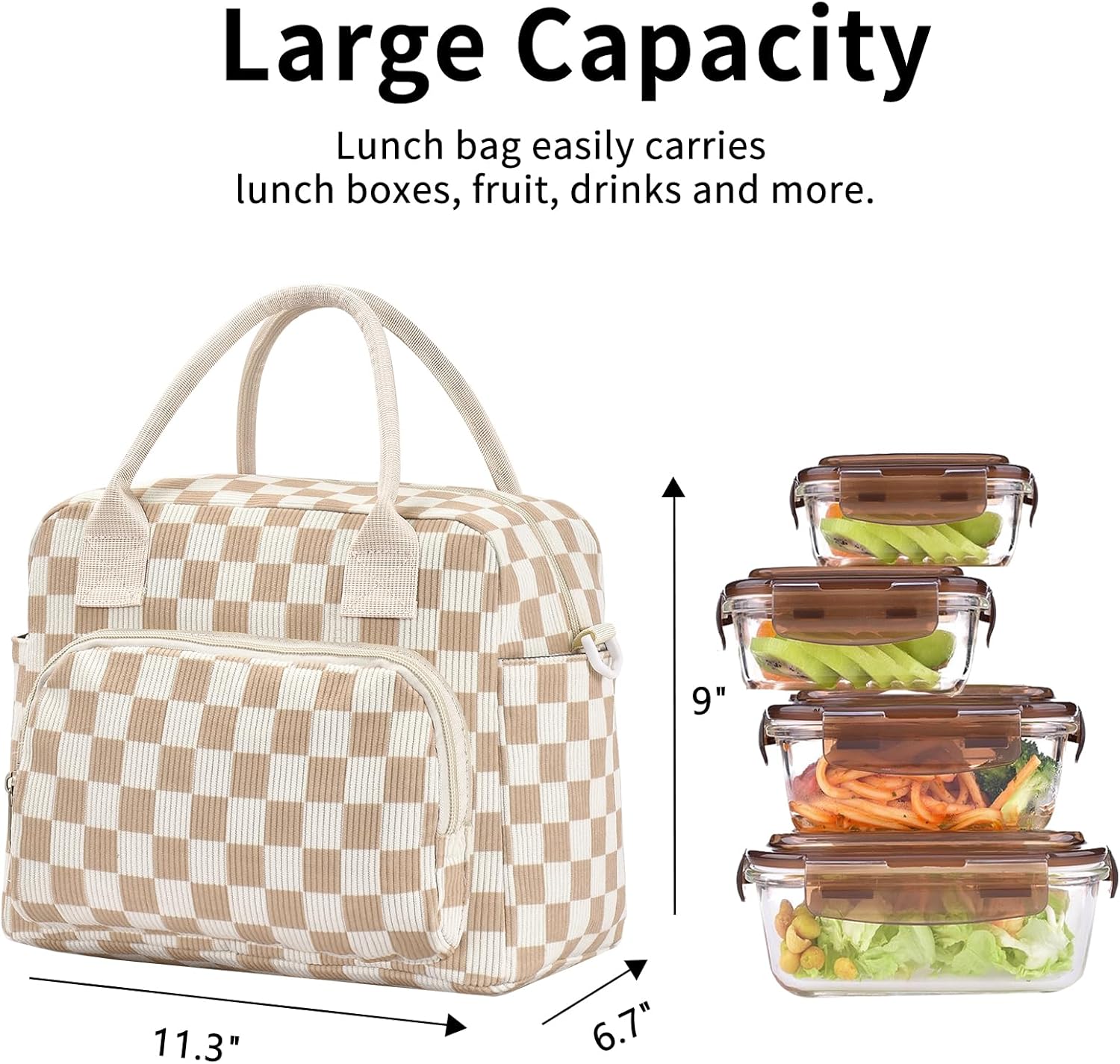 Thumbnail 2 de OYLOLA Lunch Bag 11.3" Insulated Tote