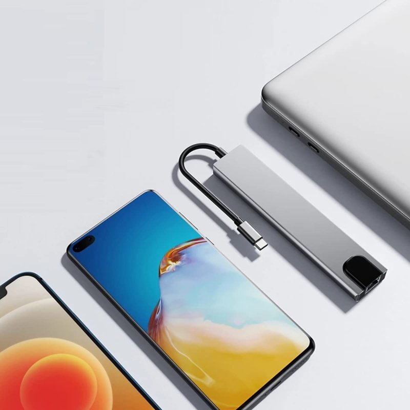 Detalle 2 de Ewent USB-C a Dock multipuerto 8 en 1, HDMI 4K 87W