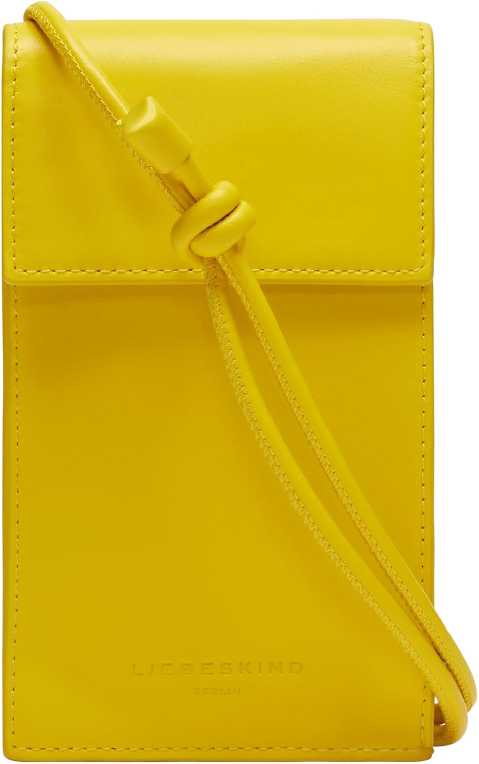 Detalle de Liebeskind Berlin Women's Seasonal NOOS – Mobile Pouch aus geprägtem Lammleder