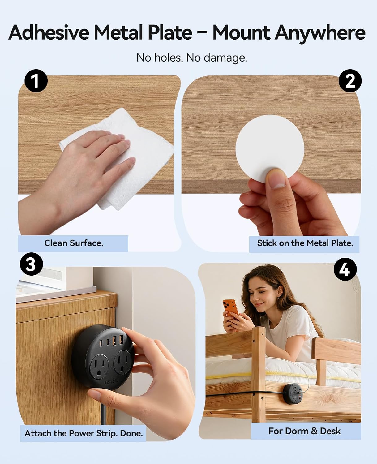 Detalle de ORICO Magnetic Power Strip 10ft