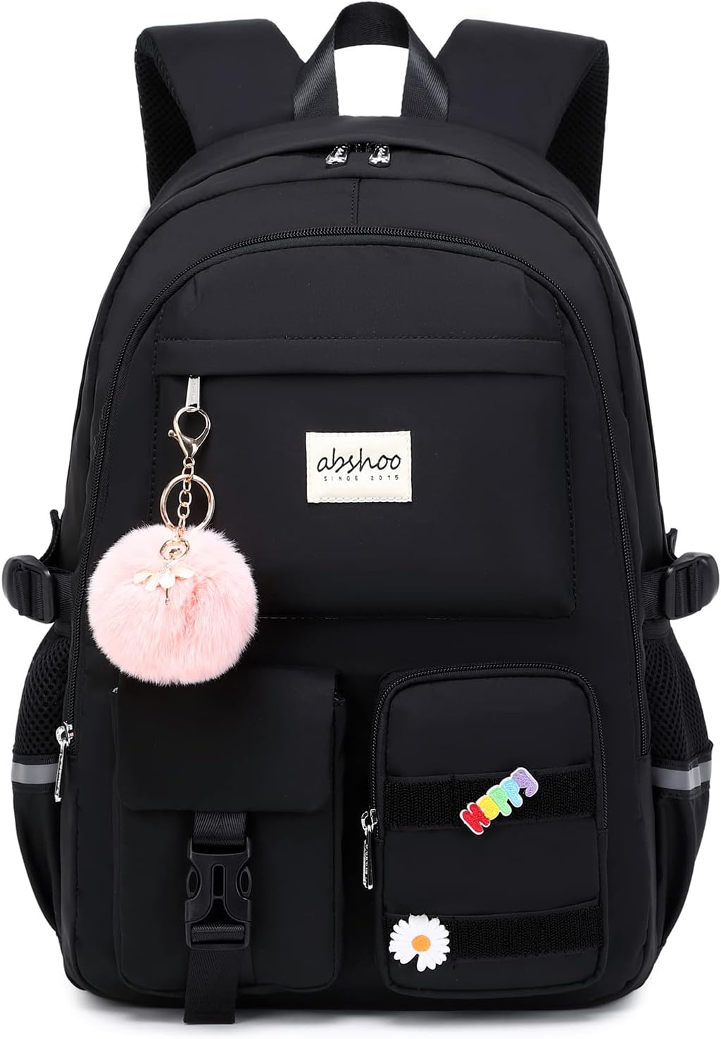 Detalle de abshoo Big Student Laptop Backpack for College Women: Large, Organized Daypack (Black)