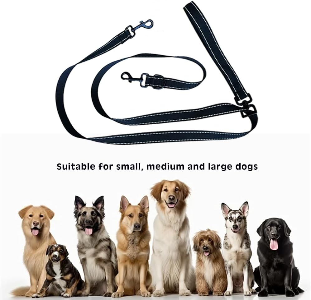 Thumbnail 5 de Double-Ended Reflective Dog Lead — Anti-Pull, Non-Tangle for Medium and Large Dogs