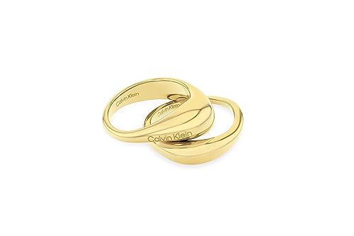 Detalle de Calvin Klein 35000448B anillos Oro Amarillo 💍