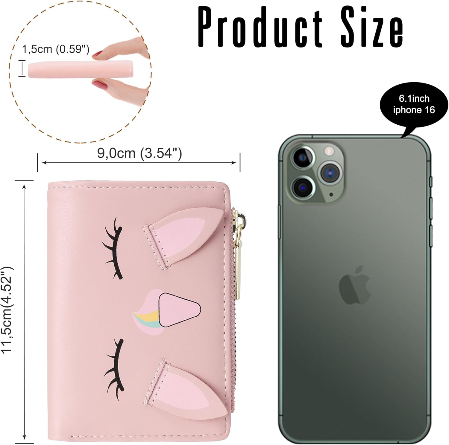 Detalle 2 de conisy Cute Wallets RFID 7 card slots
