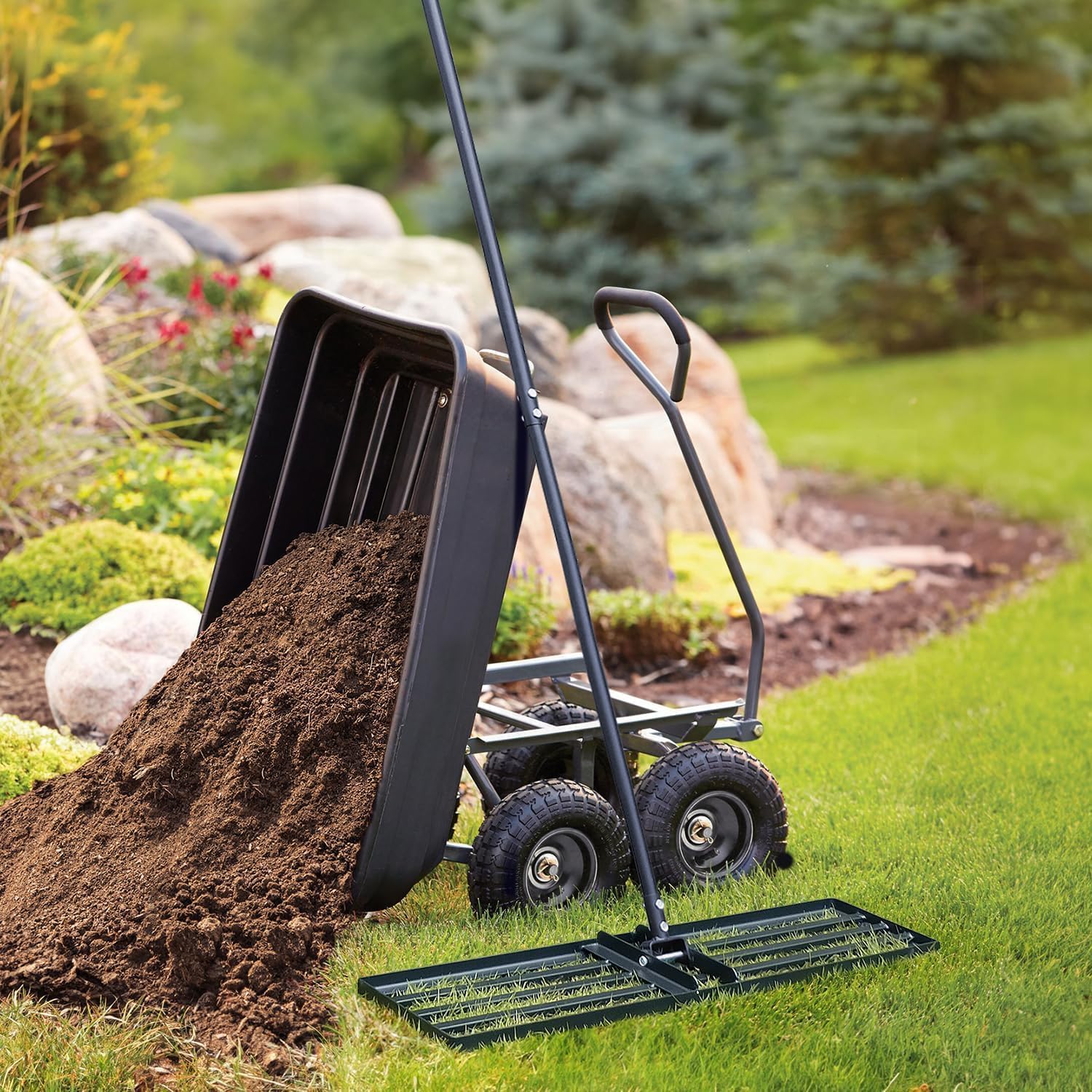 Thumbnail 5 de Jardineer Lawn Levelling Rake 91cm 183cm Handle