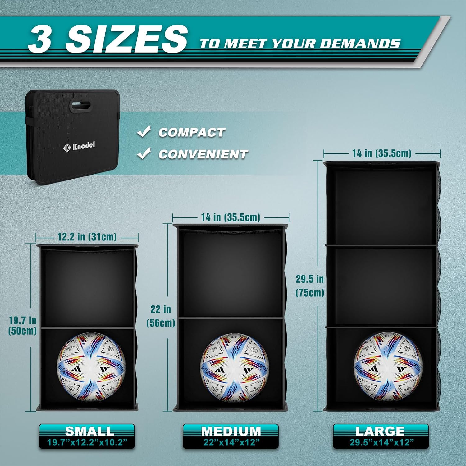 Thumbnail 1 de K KNODEL Trunk Organizer 19.7x12.2x10.2
