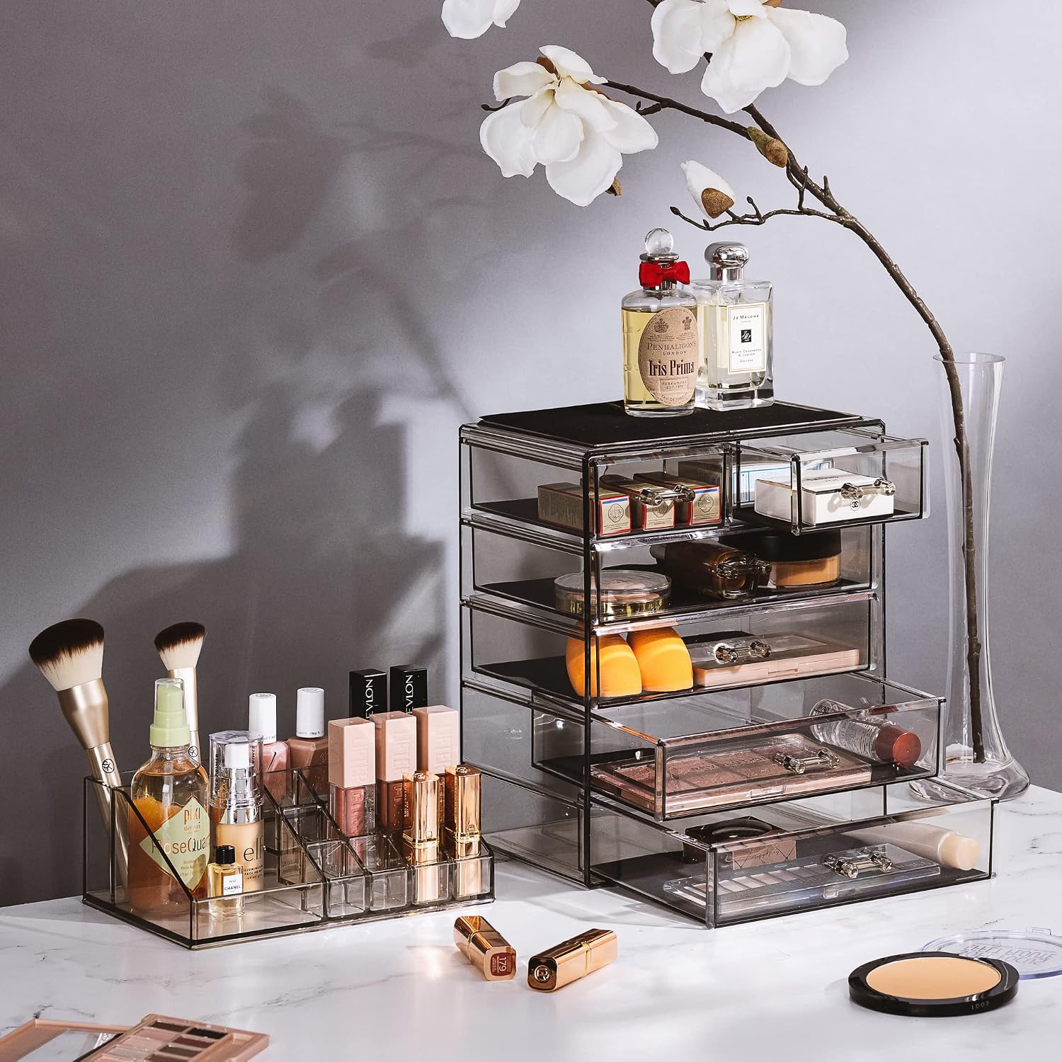 Detalle de Sorbus Acrylic Makeup Organizer Set 6-Drawer