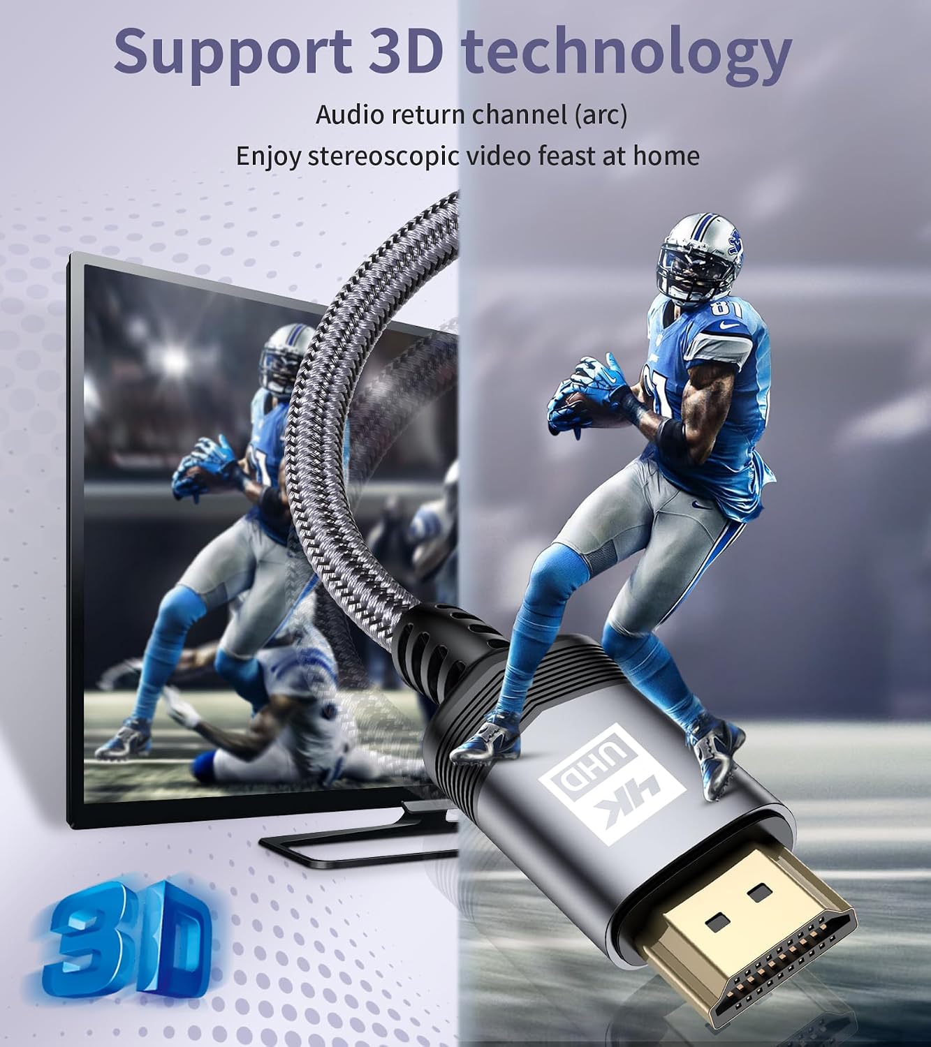 Detalle de AviBrex 4K HDMI Cable 6m 18Gbps