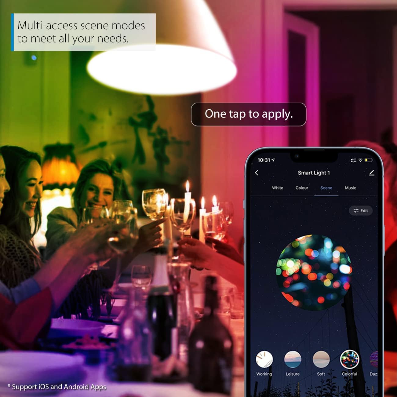 Thumbnail 6 de LVWIT E14 Screw Smart Bulb – 4.9W, 470lm, 2-Pack, Alexa & Google Assistant Compatible