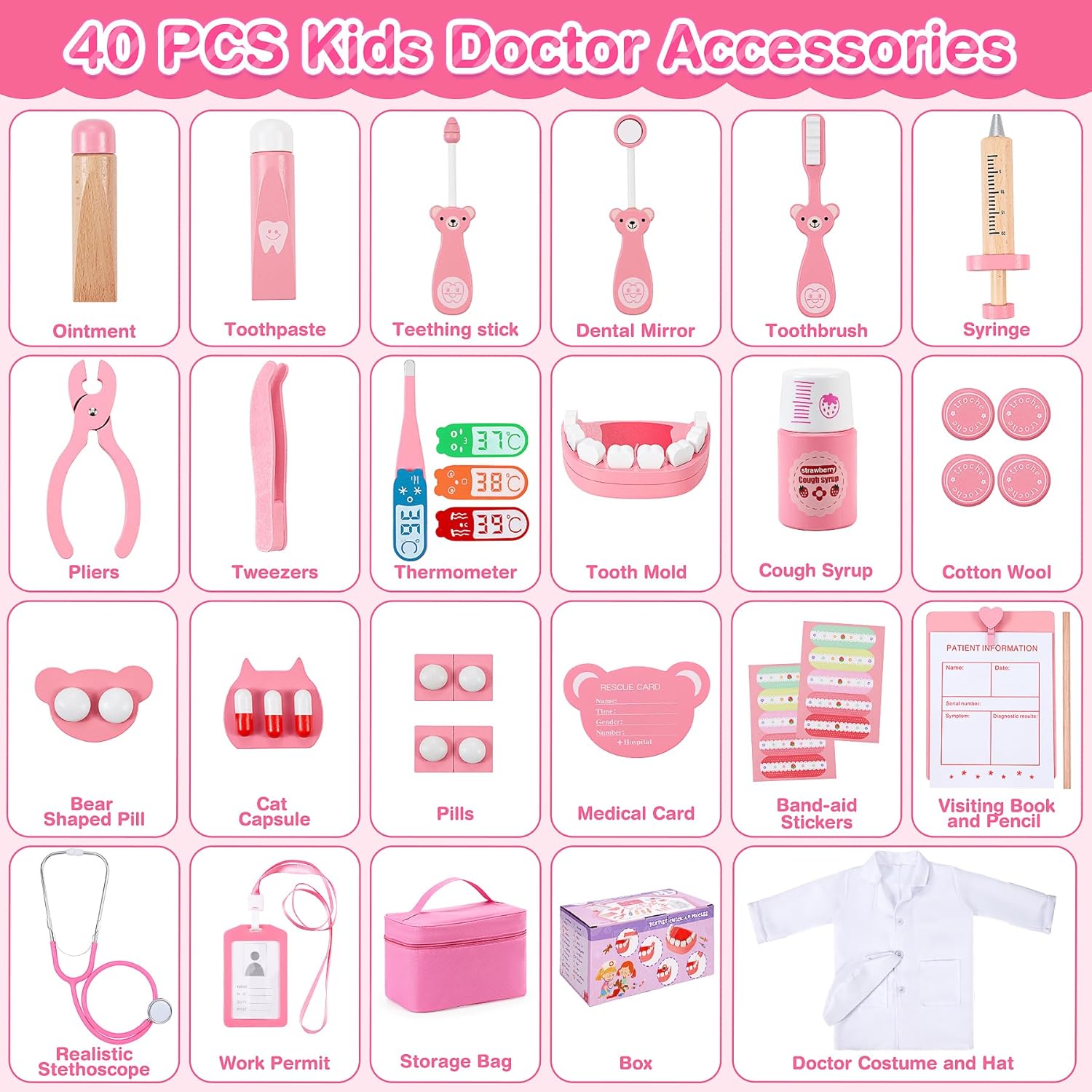 Thumbnail 5 de Ophy Kids Doctor Set 40-Piece
